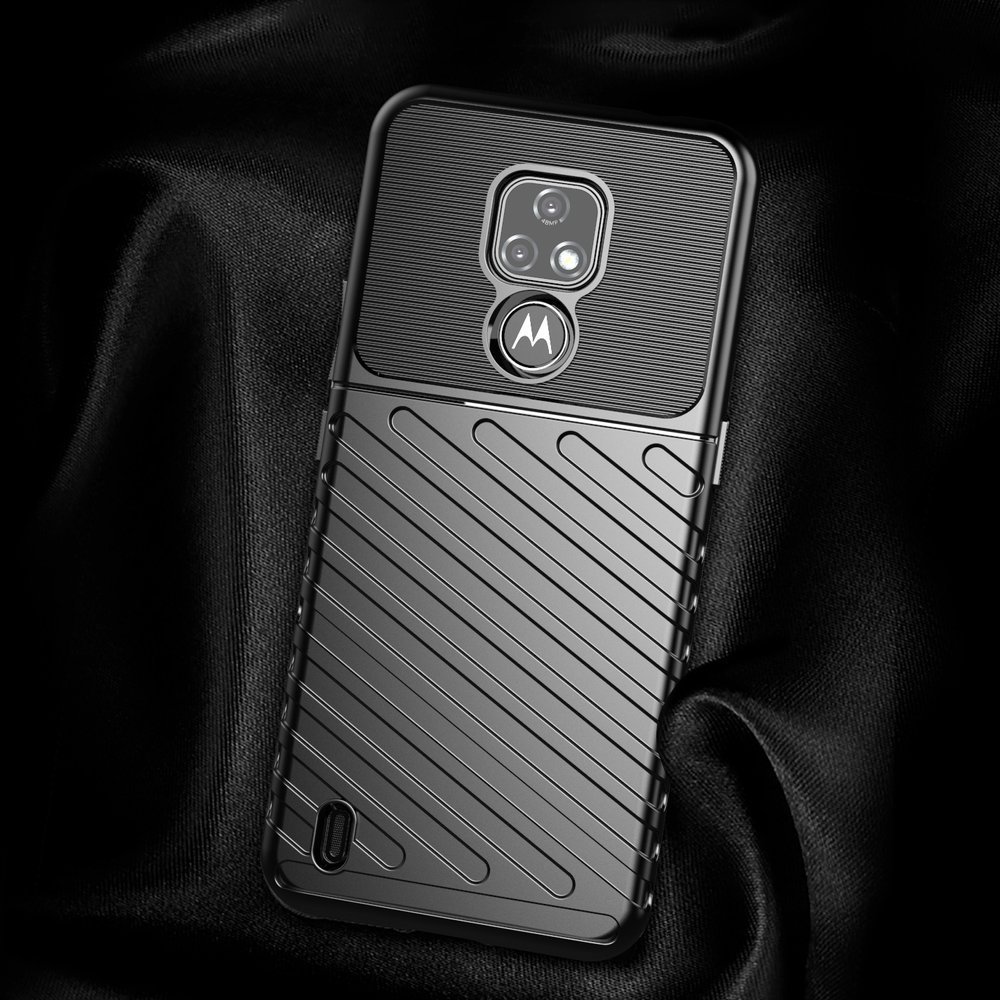 Pokrowiec Thunder Case czarny Motorola Moto E7 / 7