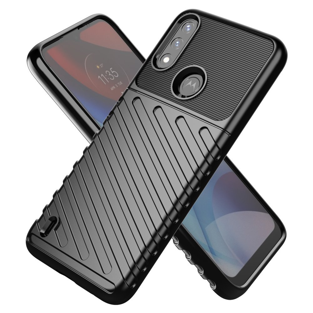 Pokrowiec Thunder Case czarny Motorola Moto E7i Power / 12