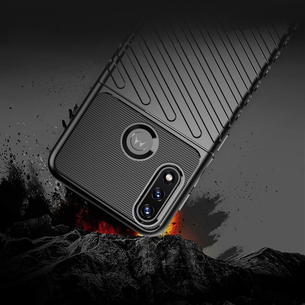 Pokrowiec Thunder Case czarny Motorola Moto E7i Power / 5