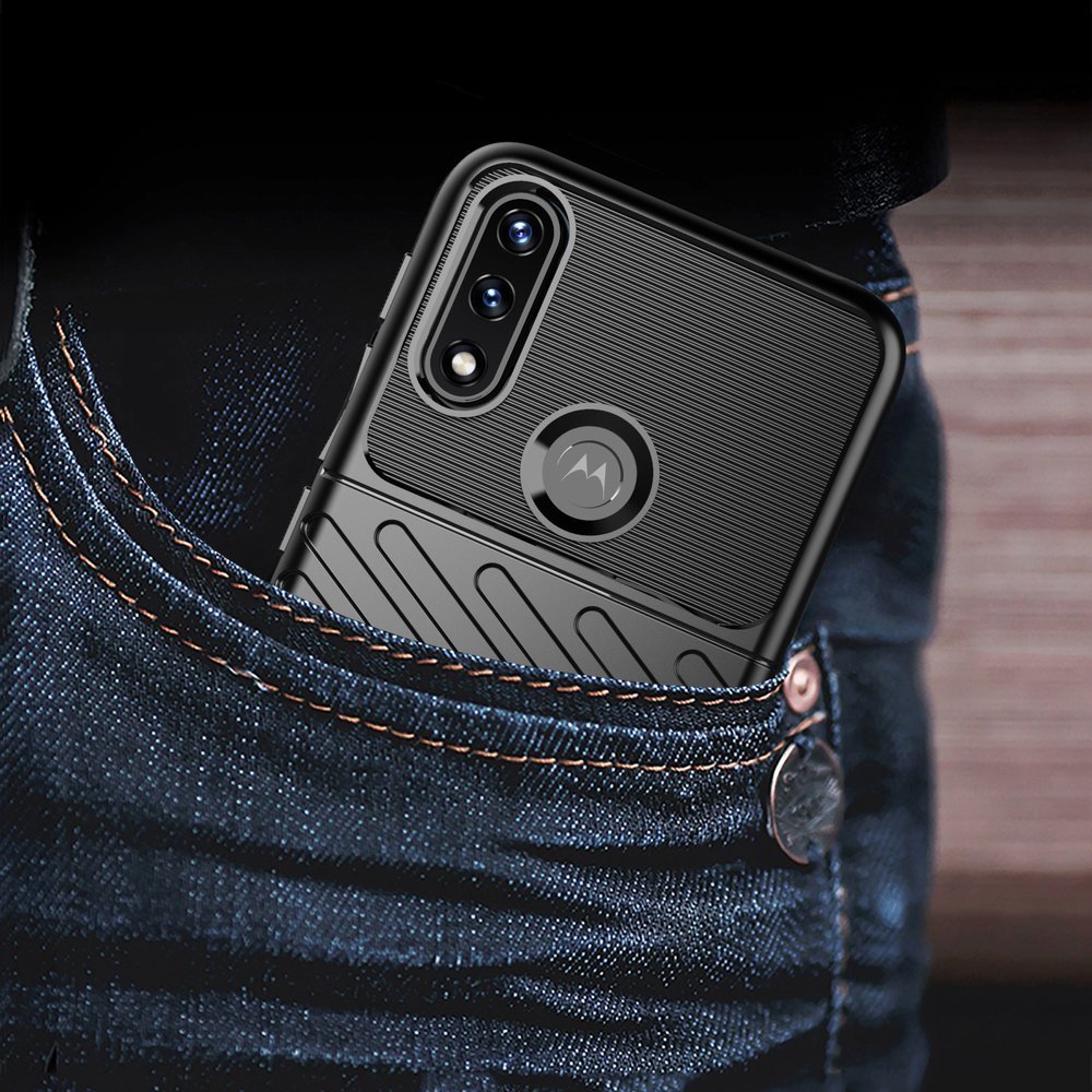 Pokrowiec Thunder Case czarny Motorola Moto E7i Power / 9