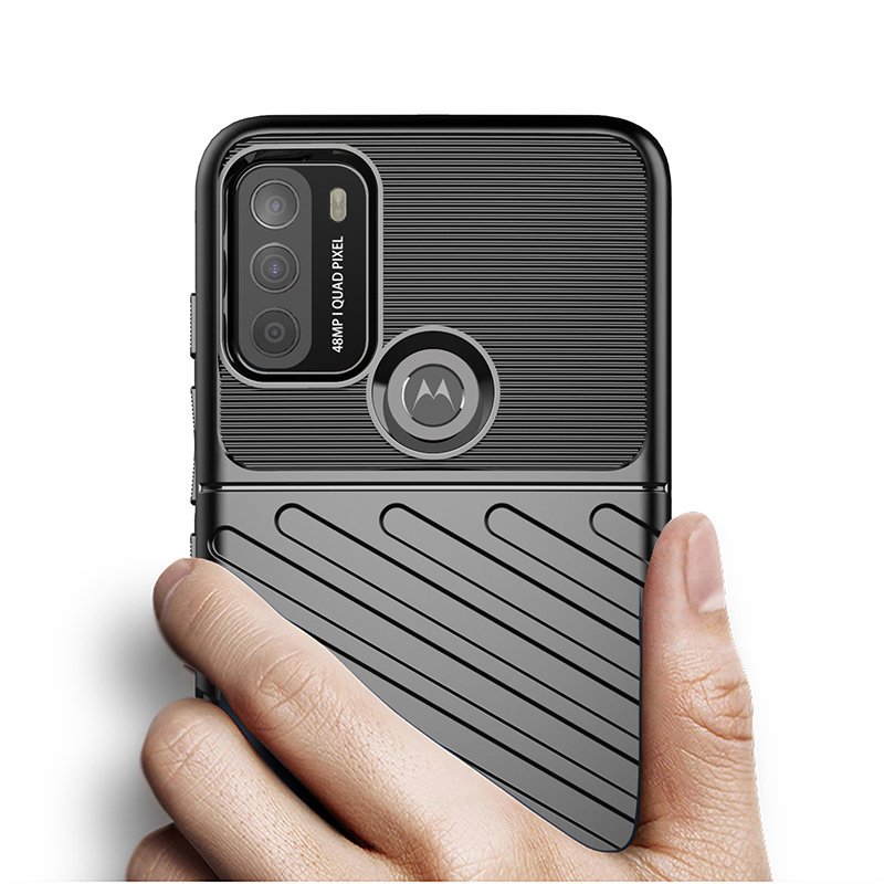 Pokrowiec Thunder Case czarny Motorola Moto G50 / 3