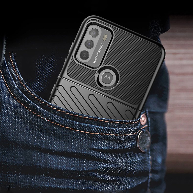 Pokrowiec Thunder Case czarny Motorola Moto G50 / 9