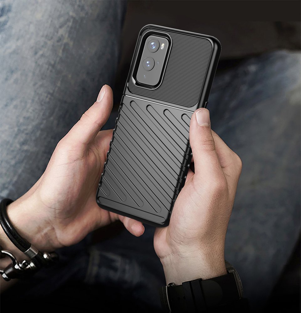 Pokrowiec Thunder Case czarny OnePlus 9 / 8