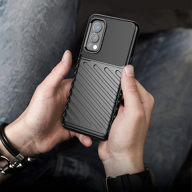 Pokrowiec Thunder Case czarny OnePlus Nord 2 5G / 9 Pokrowiec Thunder Case czarny OnePlus Nord 2 5G / 9