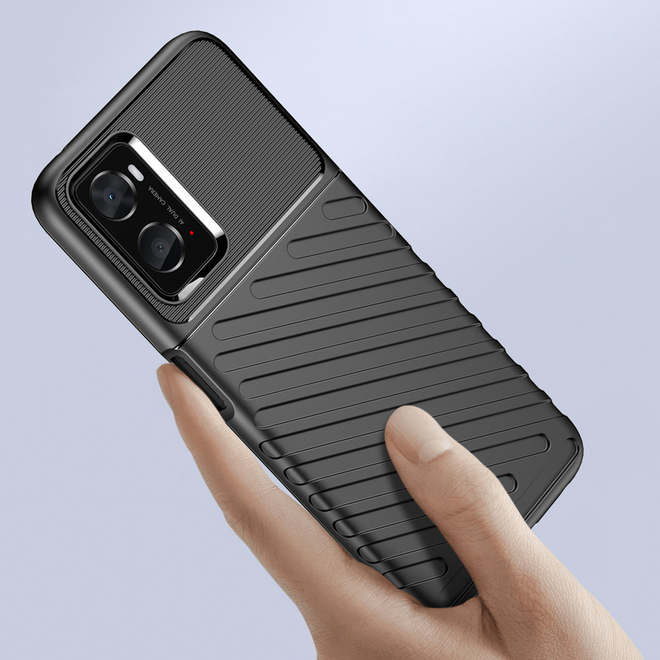 Pokrowiec Thunder Case czarny Oppo A76 / 2