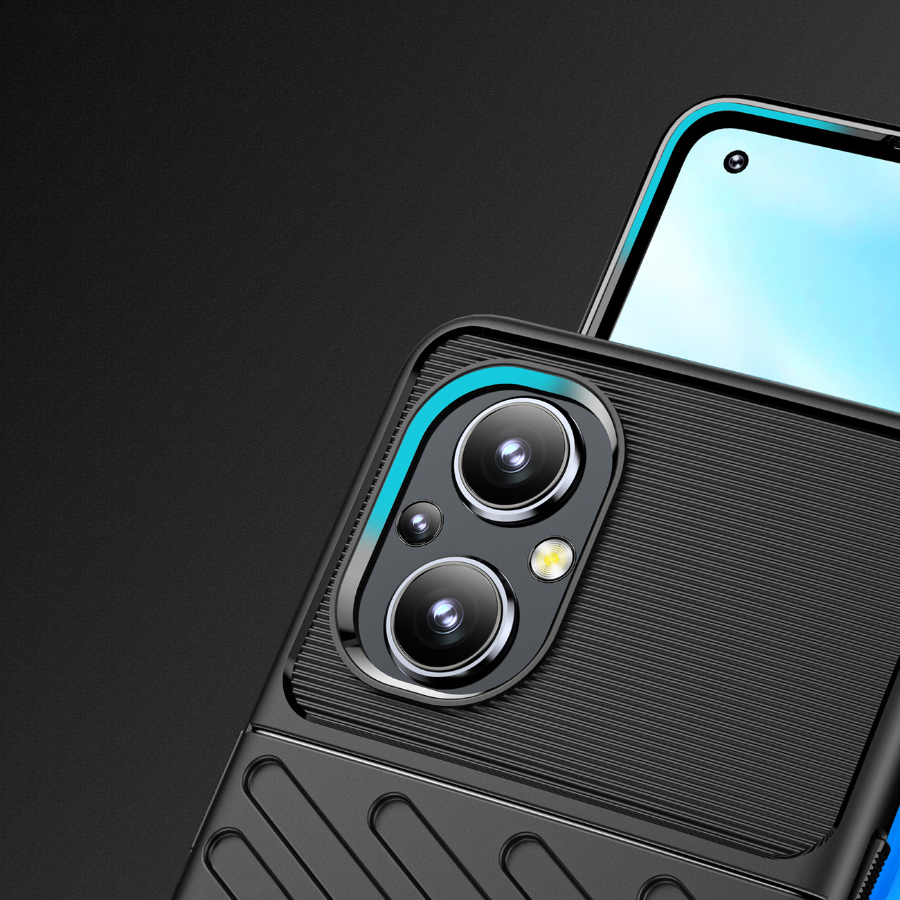 Pokrowiec Thunder Case czarny Oppo F21 Pro / 4 Pokrowiec Thunder Case czarny Oppo F21 Pro / 4