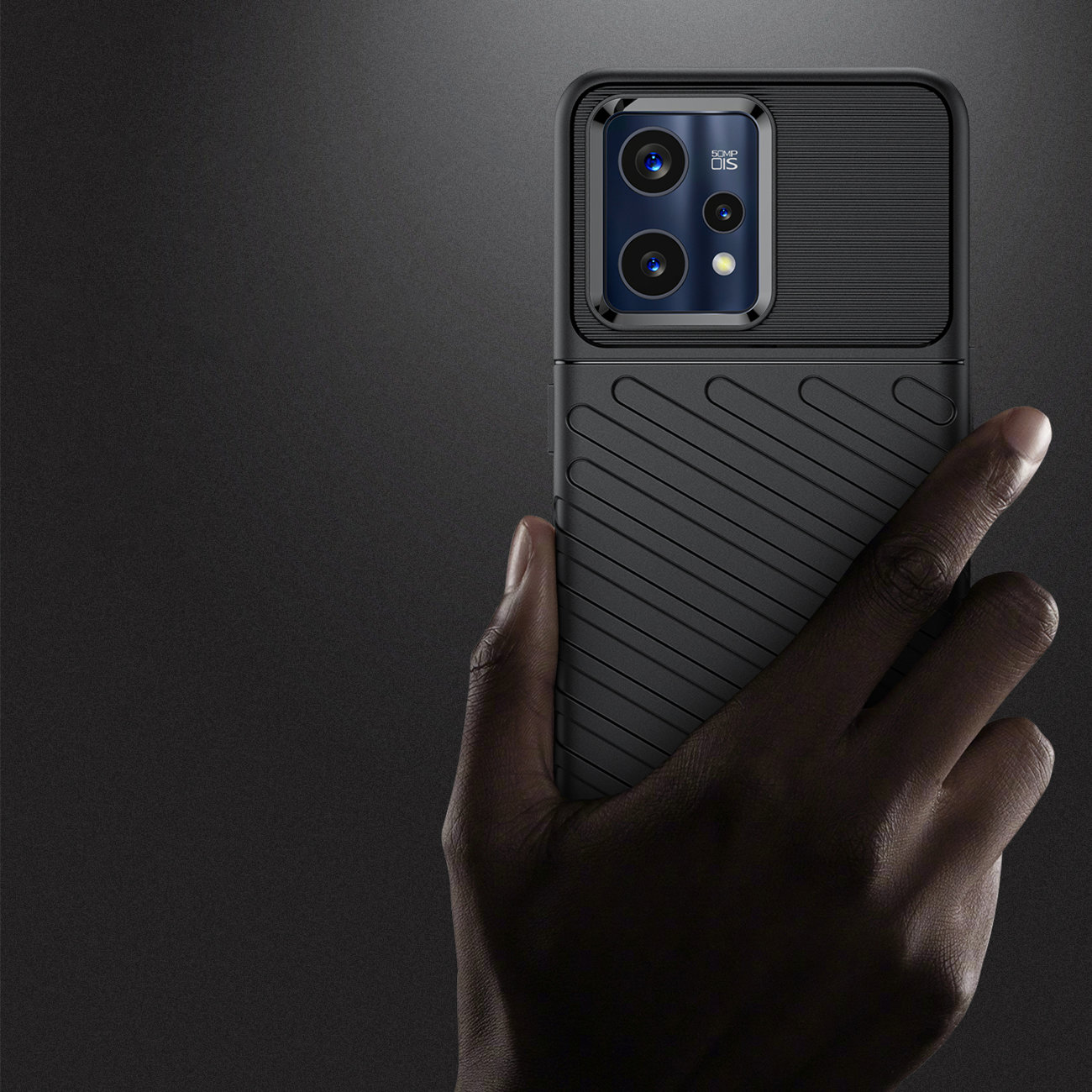Pokrowiec Thunder Case czarny Realme 9 Pro + / 3