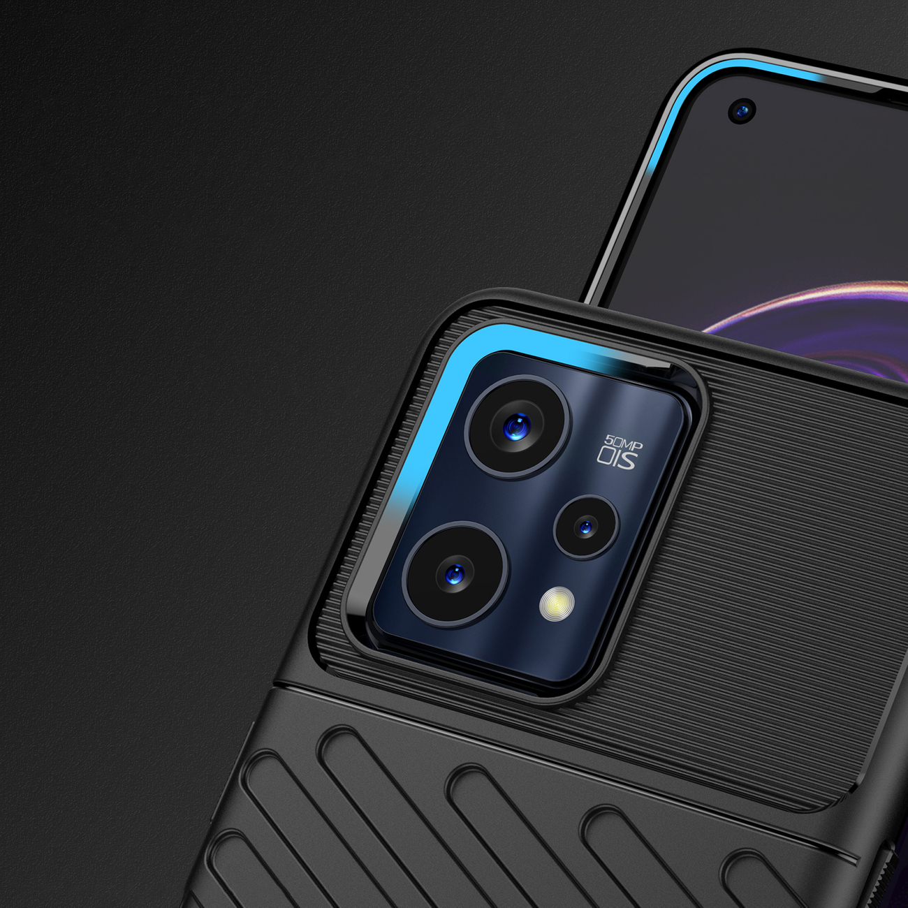 Pokrowiec Thunder Case czarny Realme 9 Pro + / 4