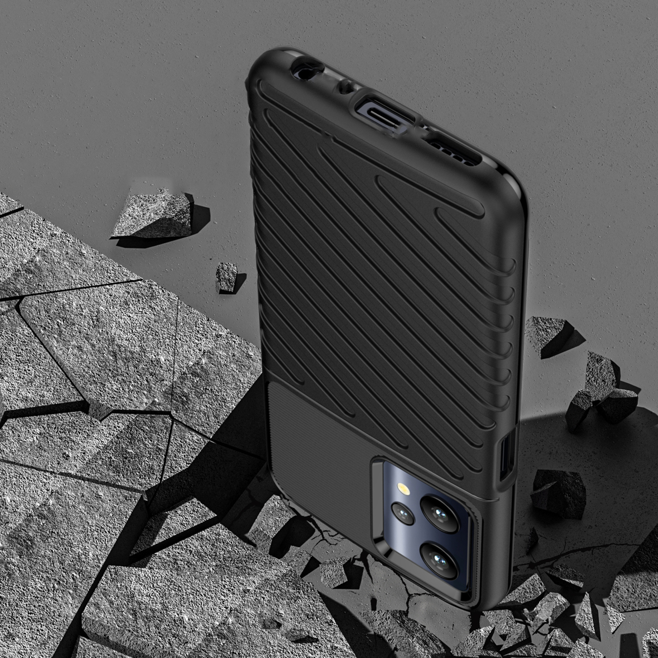 Pokrowiec Thunder Case czarny Realme 9 Pro / 7