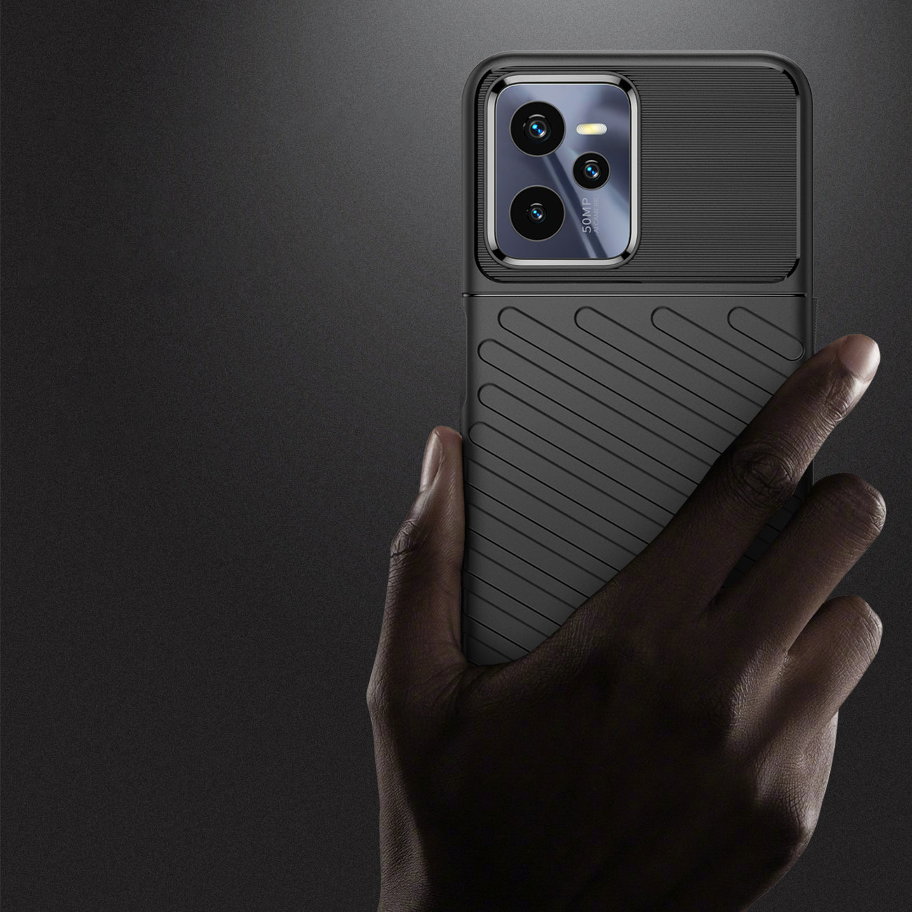 Pokrowiec Thunder Case czarny Realme C35 / 3