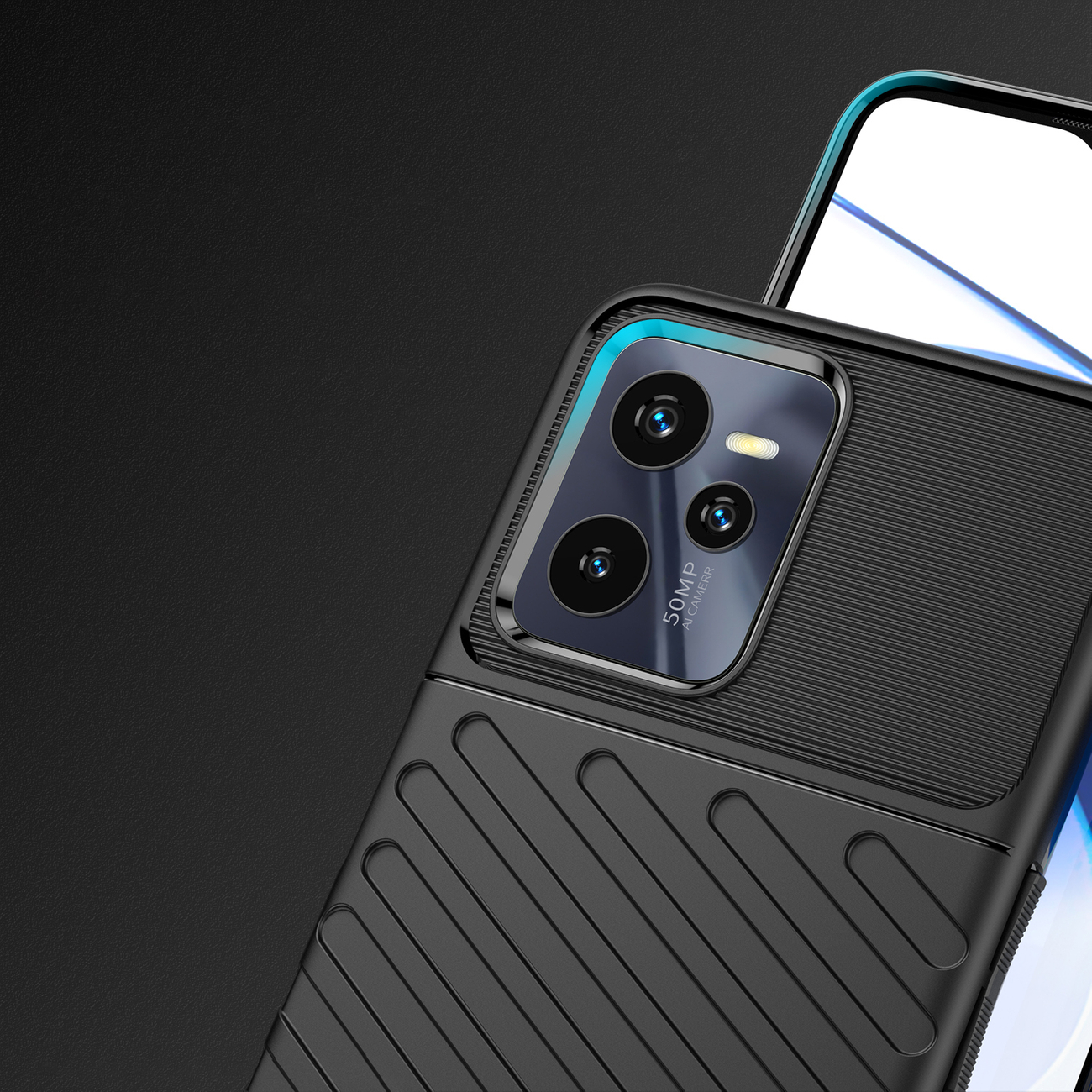 Pokrowiec Thunder Case czarny Realme C35 / 4