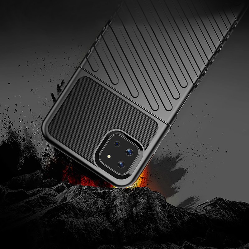 Pokrowiec Thunder Case czarny Samsung Galaxy A22 5G / 4