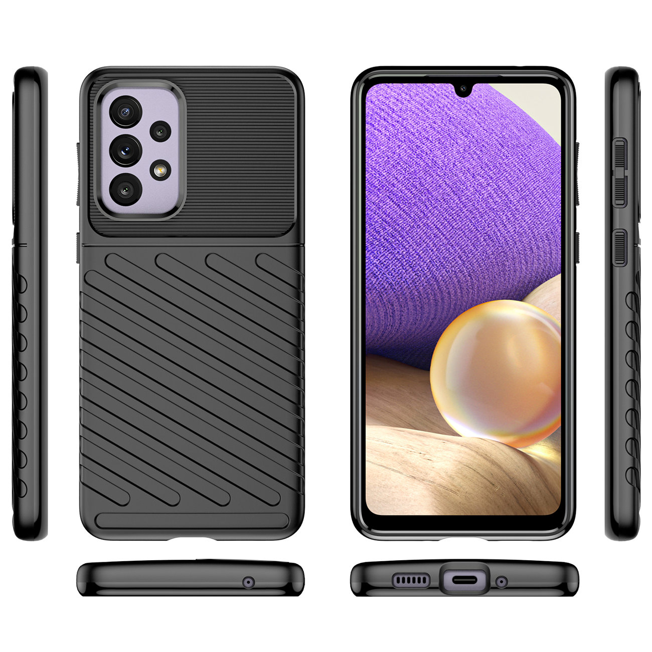 Pokrowiec Thunder Case czarny Samsung Galaxy A33 5G / 8 Pokrowiec Thunder Case czarny Samsung Galaxy A33 5G / 8