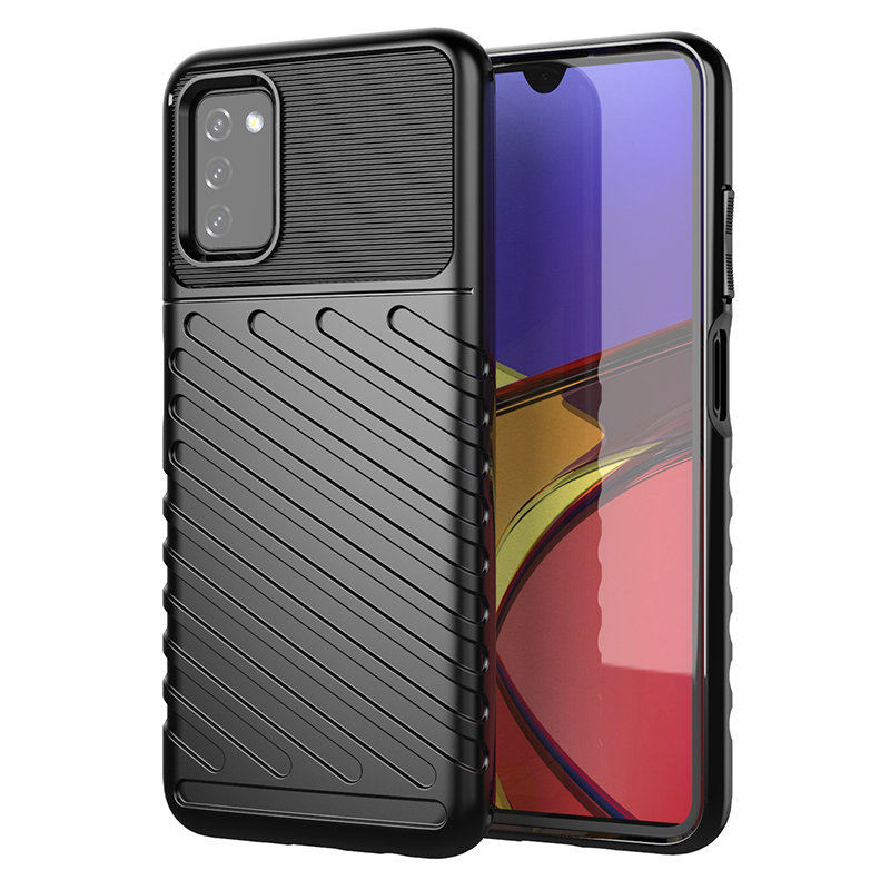 Pokrowiec Thunder Case czarny Samsung Galaxy A03s Pokrowiec Thunder Case czarny Samsung Galaxy A03s