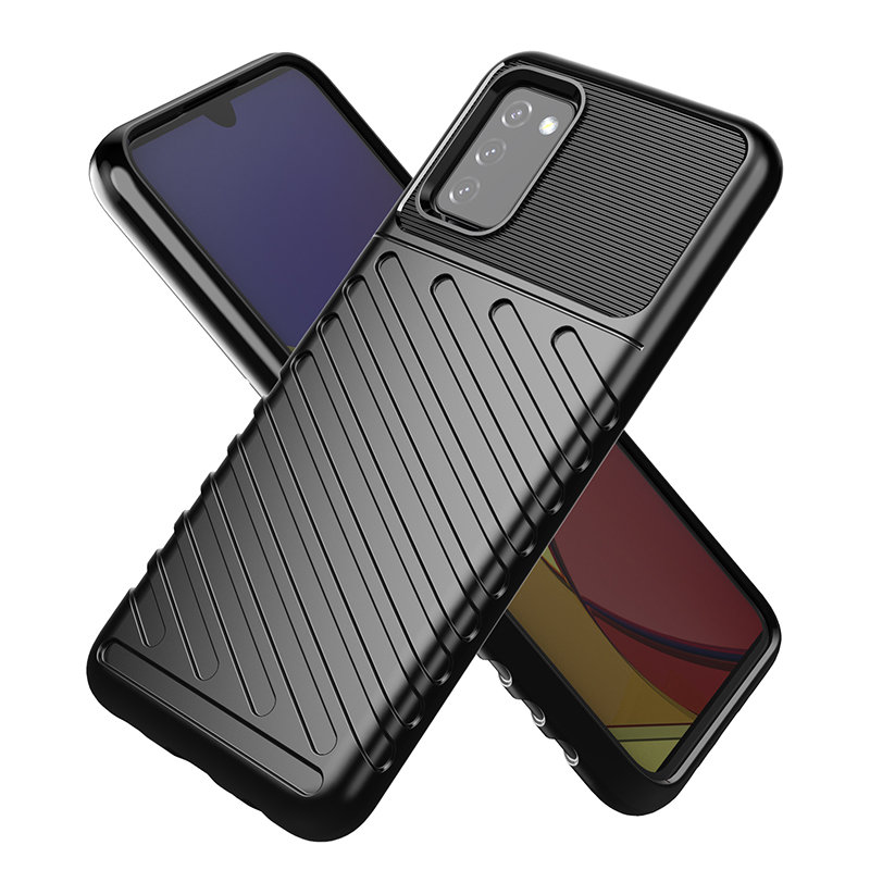 Pokrowiec Thunder Case czarny Samsung Galaxy A03s / 2 Pokrowiec Thunder Case czarny Samsung Galaxy A03s / 2