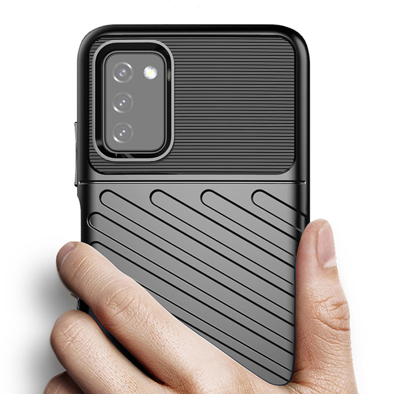Pokrowiec Thunder Case czarny Samsung Galaxy A03s / 5 Pokrowiec Thunder Case czarny Samsung Galaxy A03s / 5