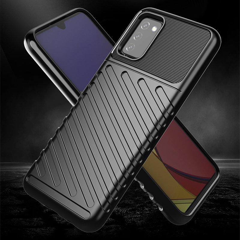 Pokrowiec Thunder Case czarny Samsung Galaxy A03s / 6
