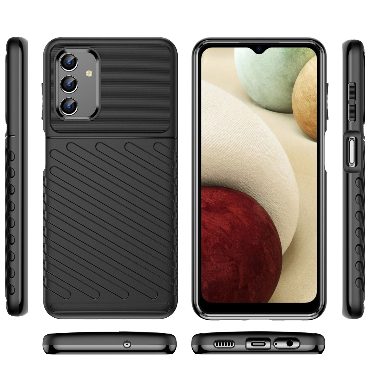 Pokrowiec Thunder Case czarny Samsung Galaxy A13 5G / 8