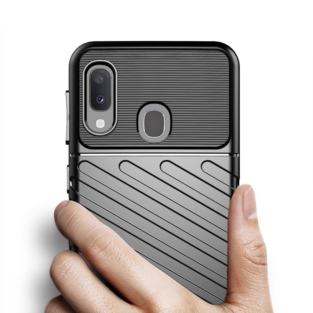 Pokrowiec Thunder Case czarny Samsung Galaxy A20e / 4 Pokrowiec Thunder Case czarny Samsung Galaxy A20e / 4