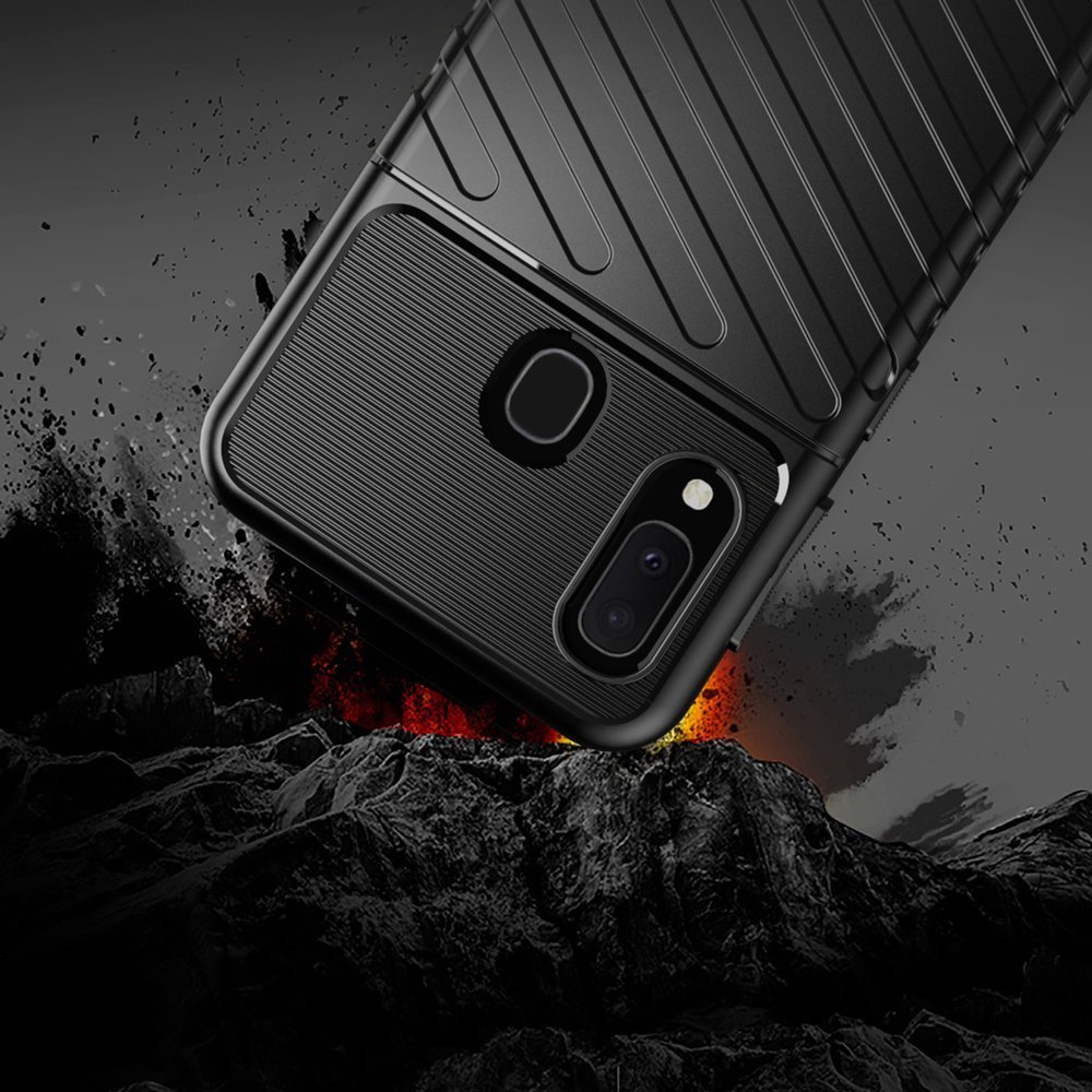 Pokrowiec Thunder Case czarny Samsung Galaxy A20e / 5 Pokrowiec Thunder Case czarny Samsung Galaxy A20e / 5