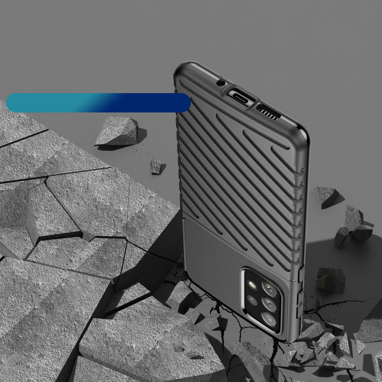 Pokrowiec Thunder Case czarny Samsung Galaxy A23 5G / 7