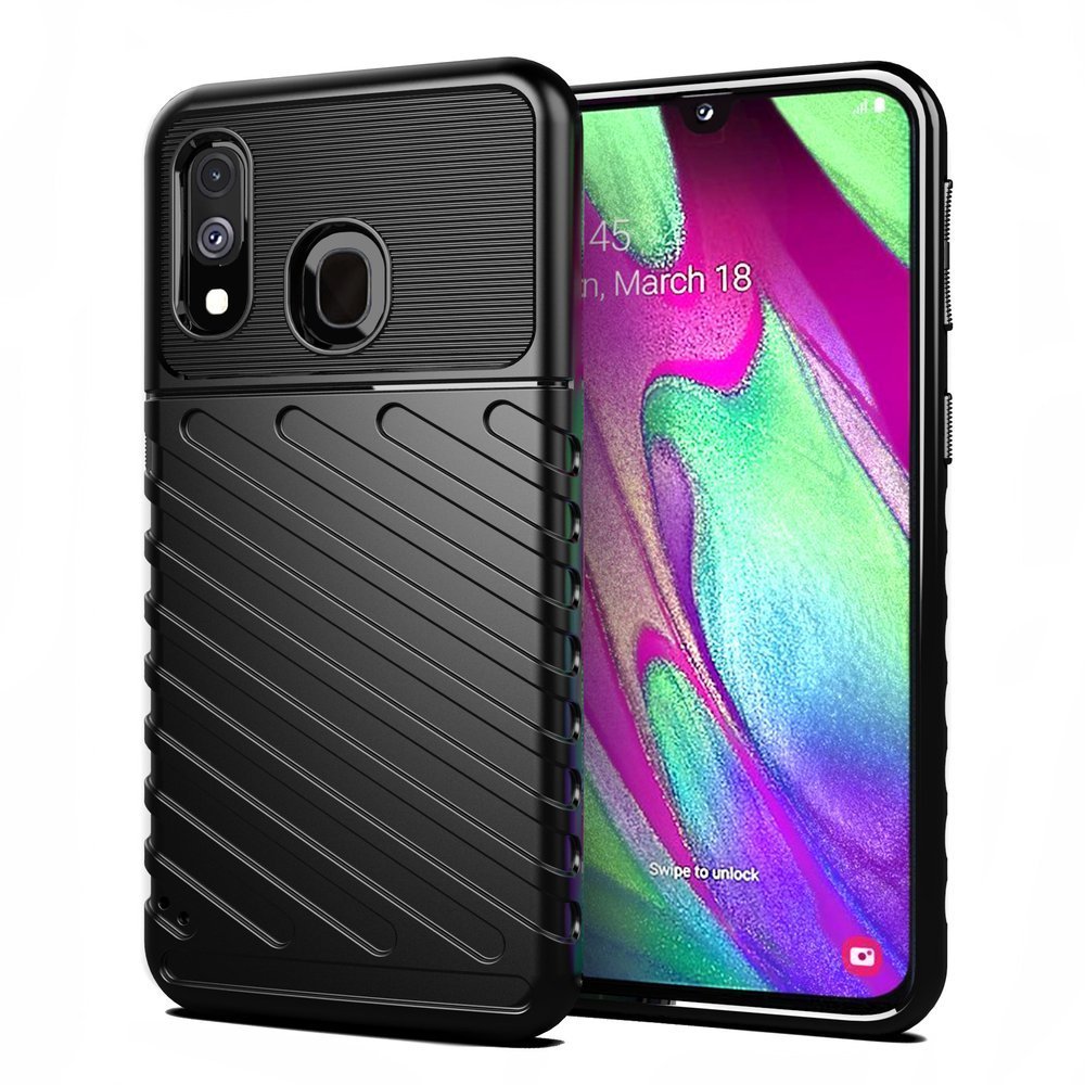 Pokrowiec Thunder Case czarny Samsung Galaxy A40