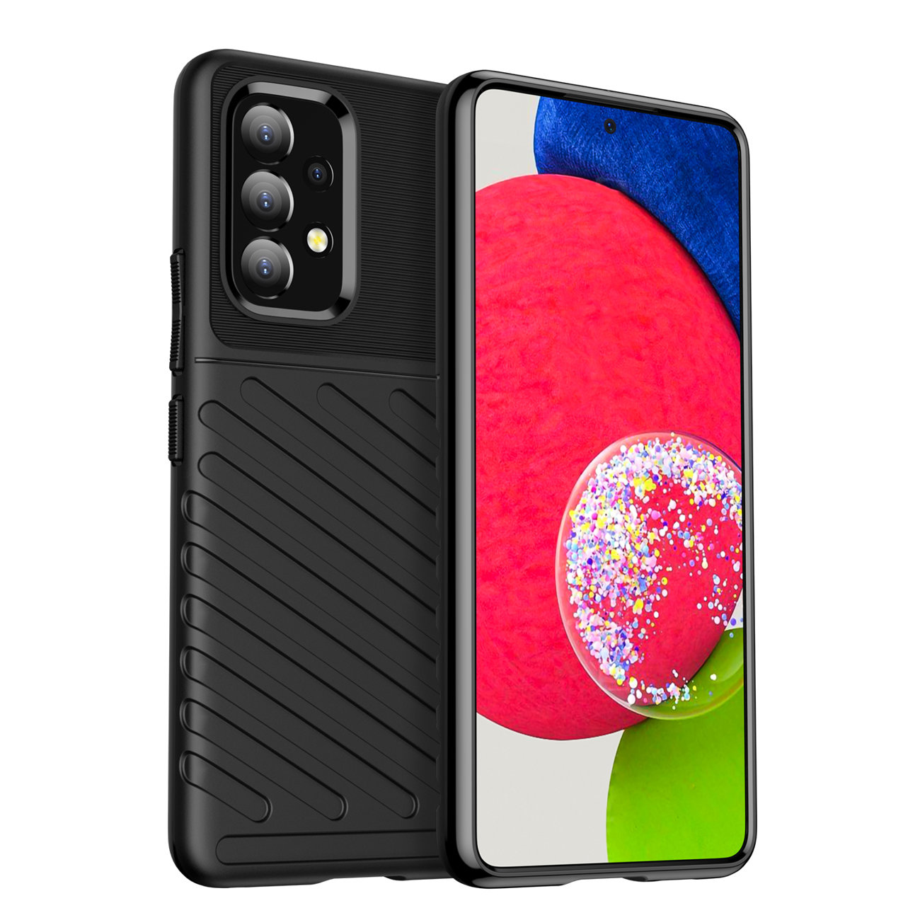 Pokrowiec Thunder Case czarny Samsung Galaxy A53 5G