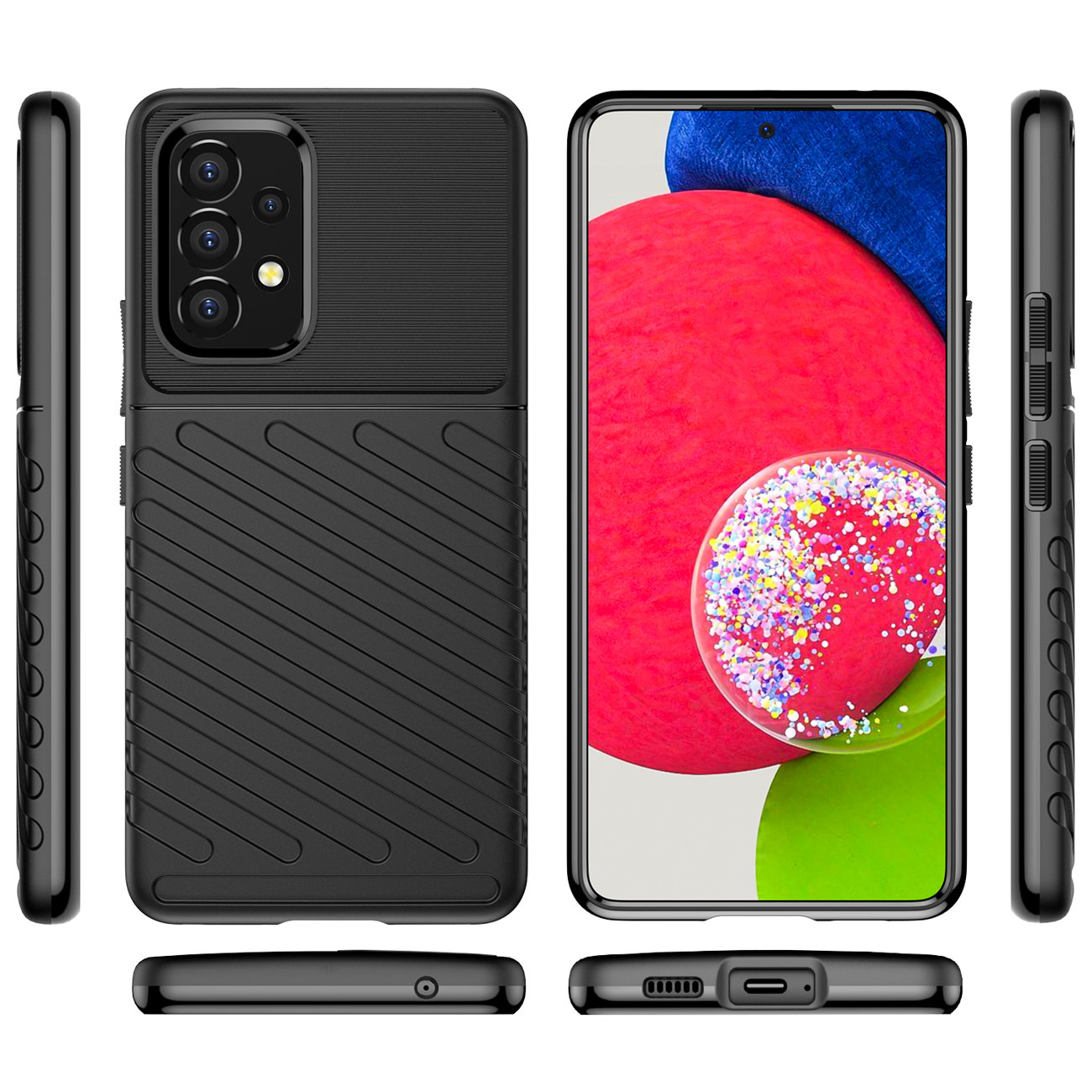 Pokrowiec Thunder Case czarny Samsung Galaxy A53 5G / 8