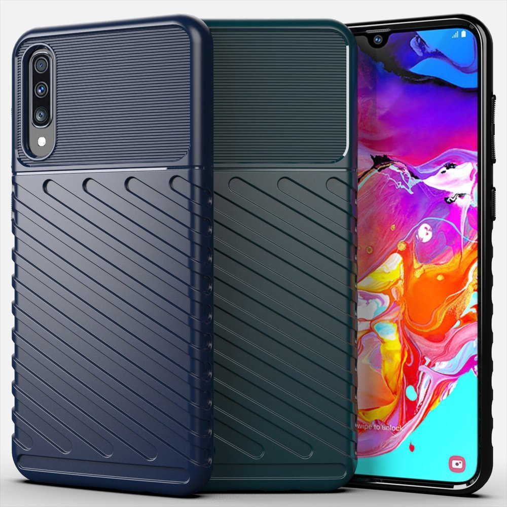 Pokrowiec Thunder Case czarny Samsung Galaxy A70 / 12