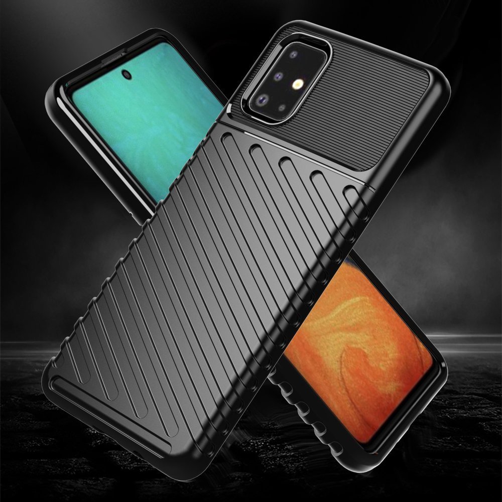 Pokrowiec Thunder Case czarny Samsung Galaxy A71 / 2