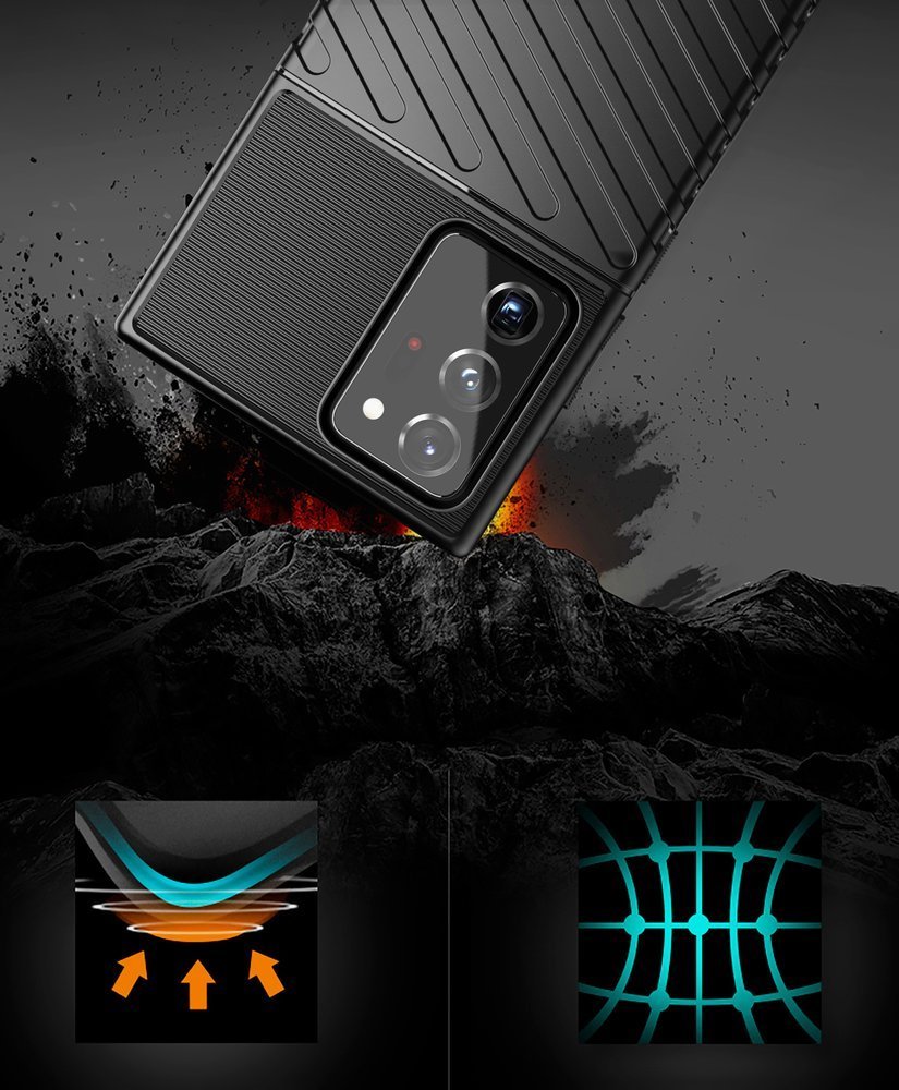 Pokrowiec Thunder Case czarny Samsung Galaxy Note 20 Ultra / 5