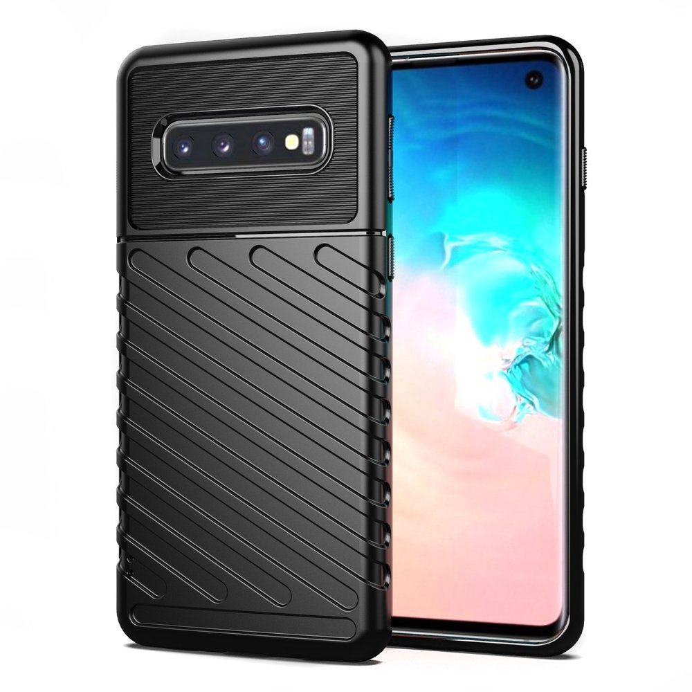 Pokrowiec Thunder Case czarny Samsung Galaxy S10 Pokrowiec Thunder Case czarny Samsung Galaxy S10