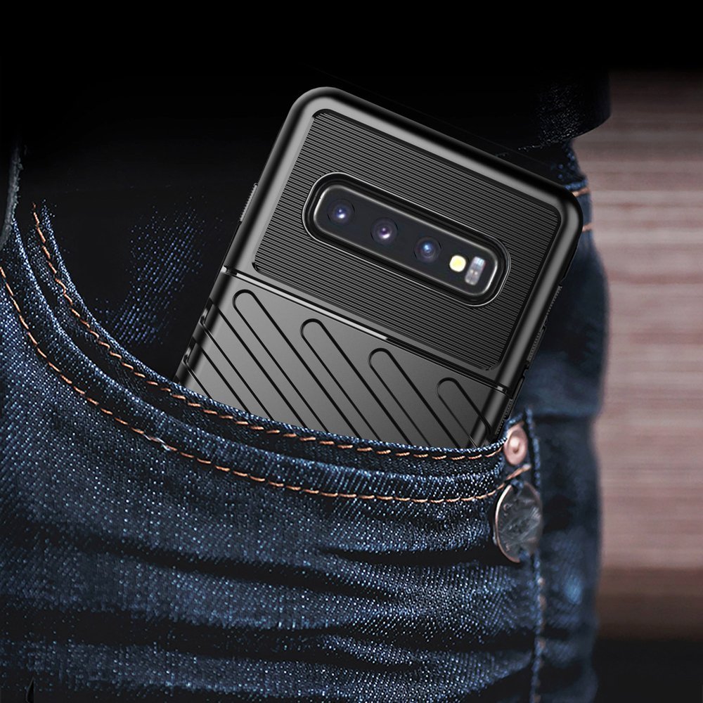 Pokrowiec Thunder Case czarny Samsung Galaxy S10 / 10