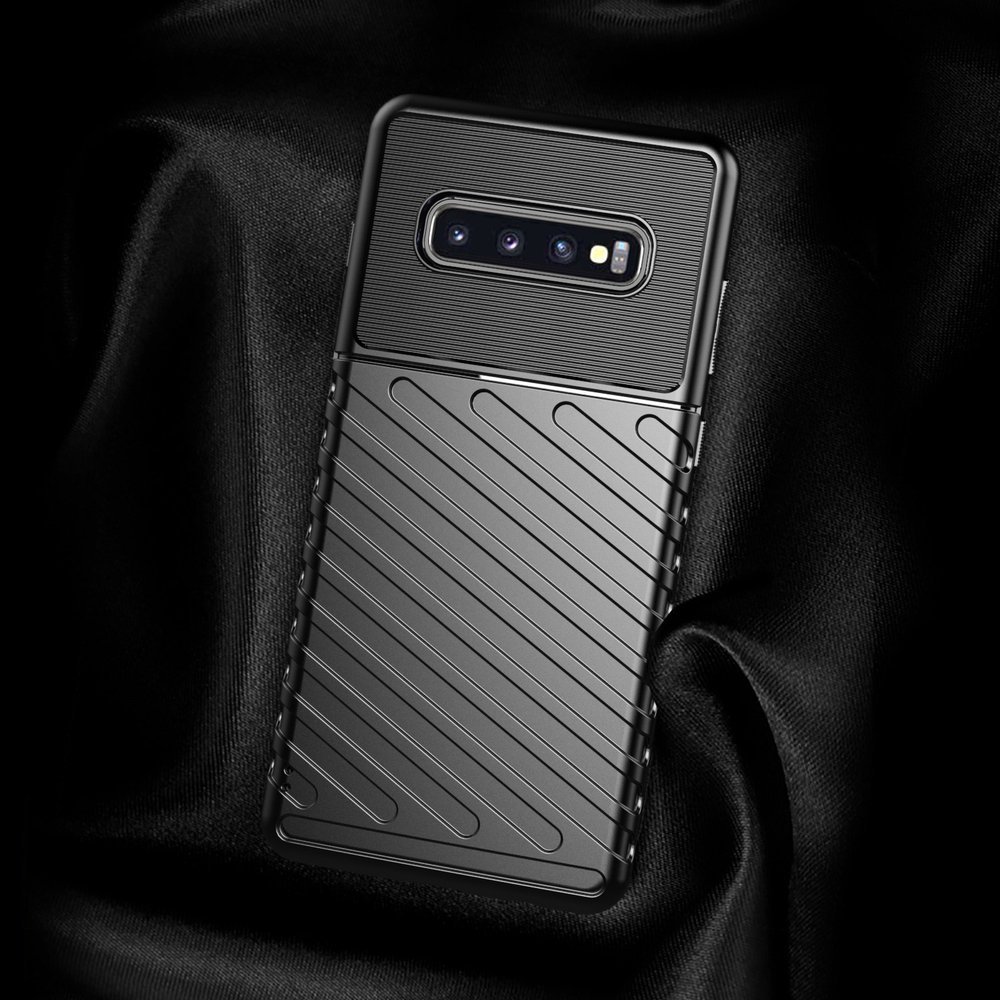 Pokrowiec Thunder Case czarny Samsung Galaxy S10 / 3