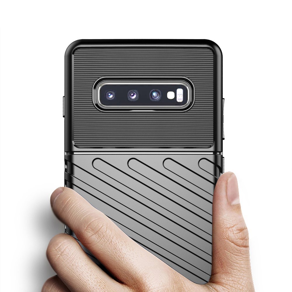 Pokrowiec Thunder Case czarny Samsung Galaxy S10 / 4