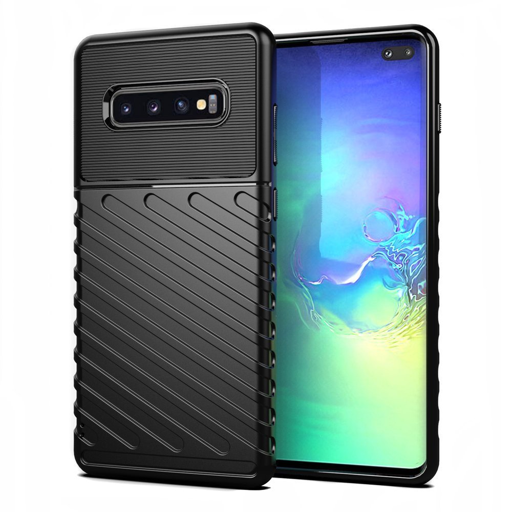 Pokrowiec Thunder Case czarny Samsung Galaxy S10 Plus