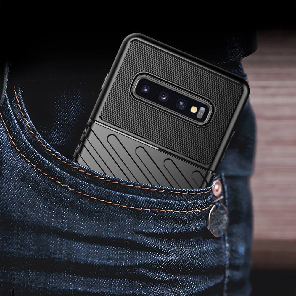 Pokrowiec Thunder Case czarny Samsung Galaxy S10 Plus / 10