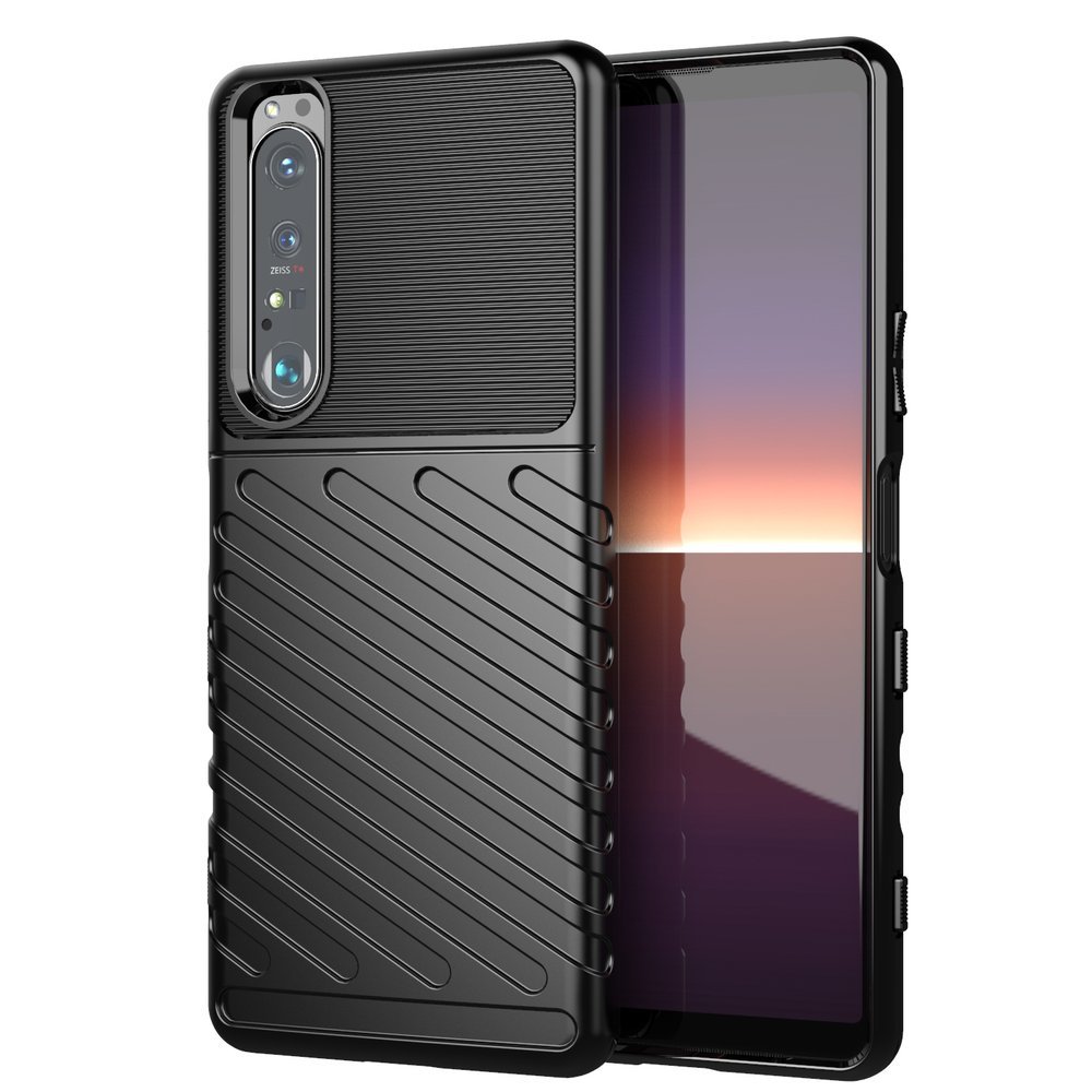 Pokrowiec Thunder Case czarny Sony Xperia 1 III