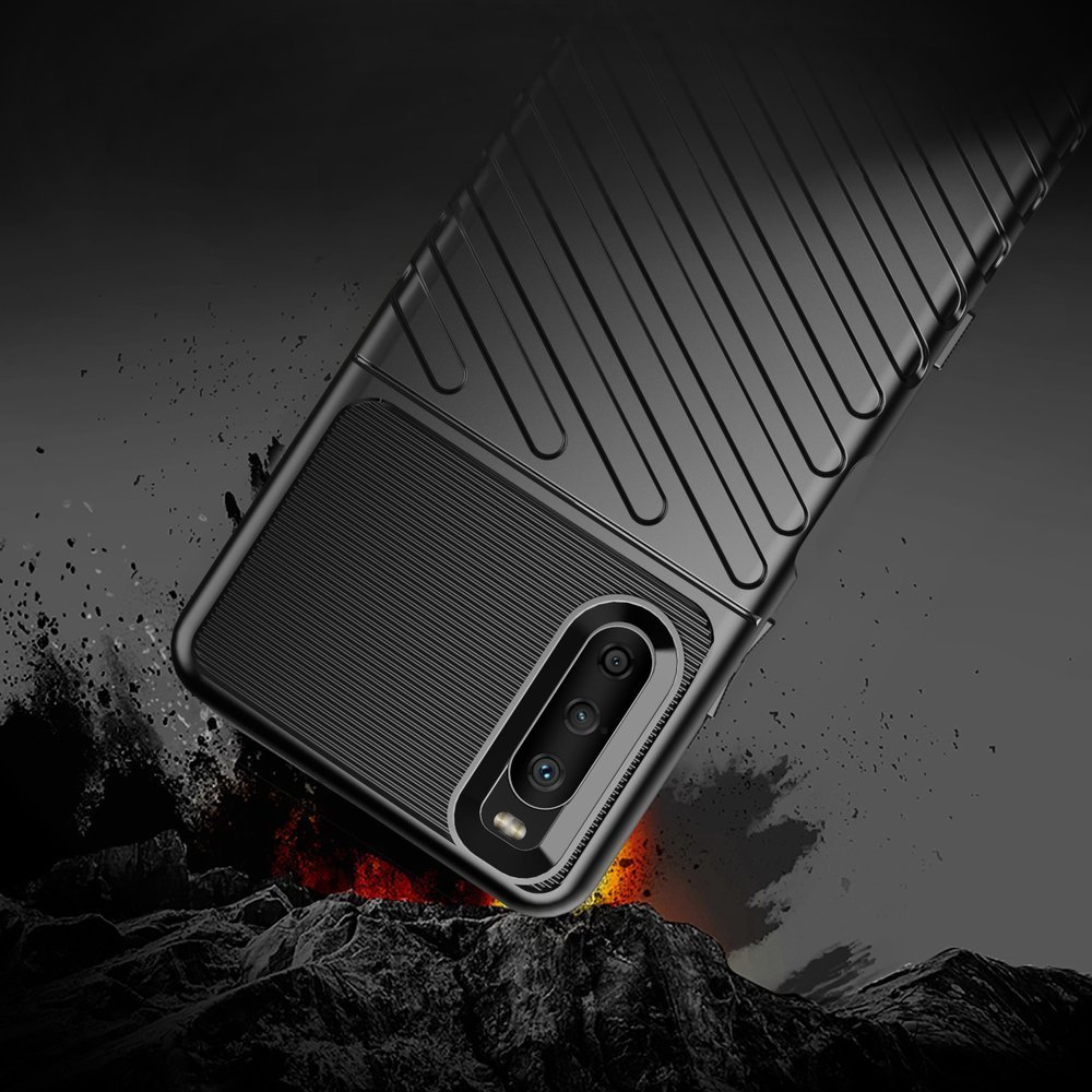 Pokrowiec Thunder Case czarny Sony Xperia 10 III / 7