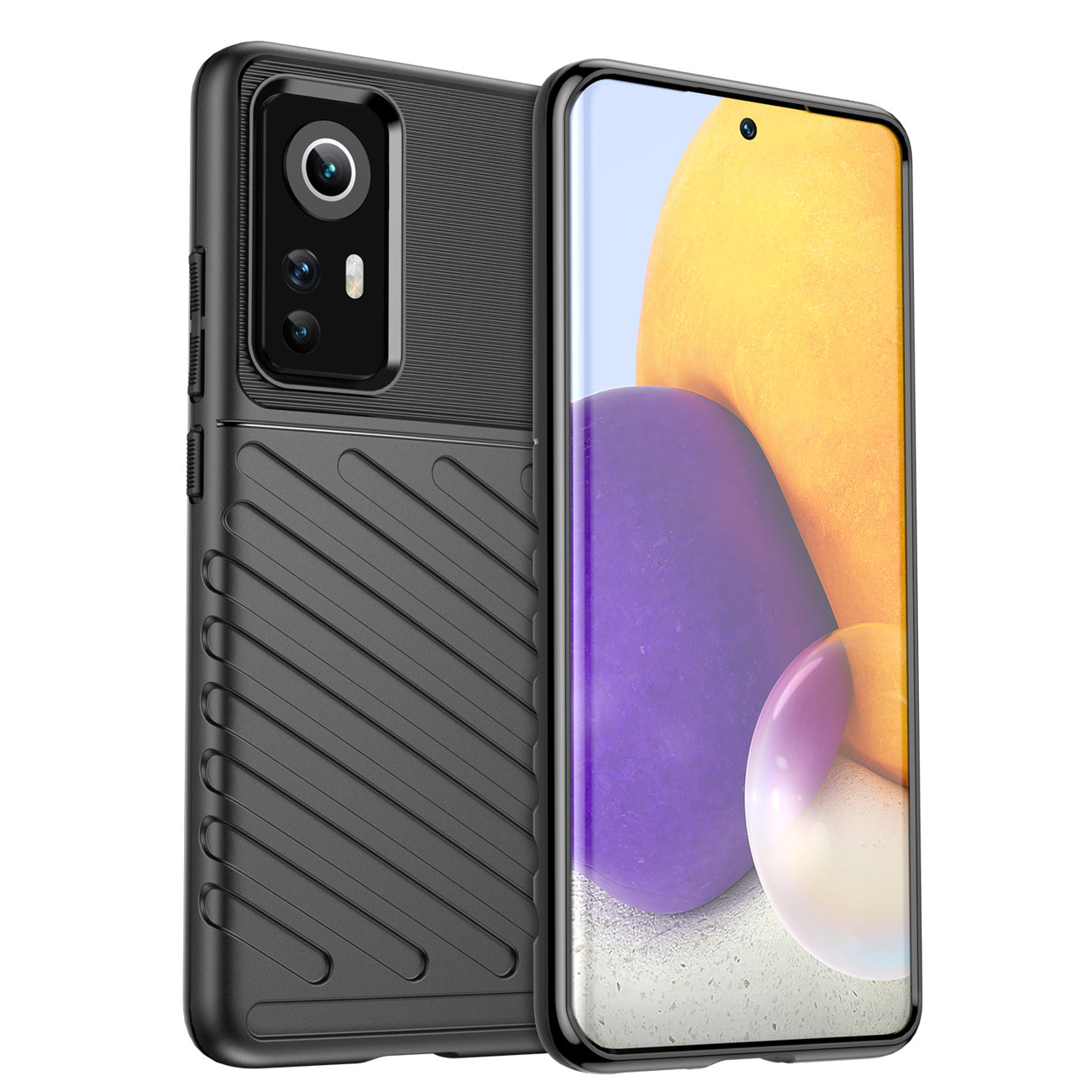 Pokrowiec Thunder Case czarny Xiaomi 12