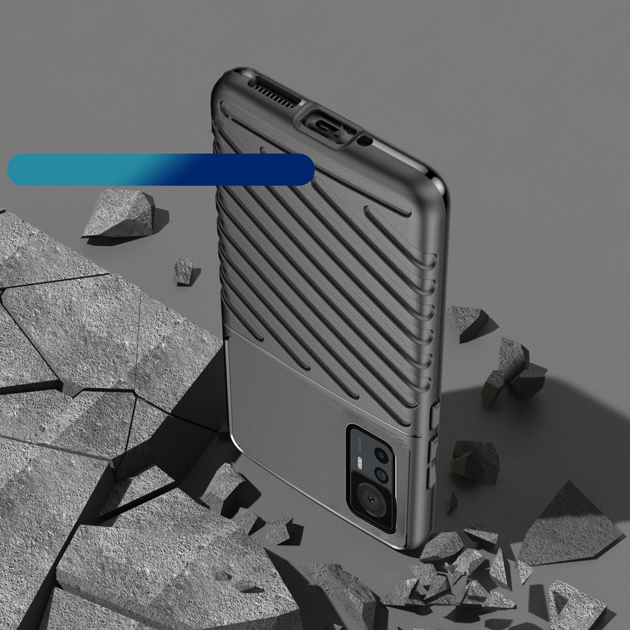 Pokrowiec Thunder Case czarny Xiaomi 12T Pro / 3