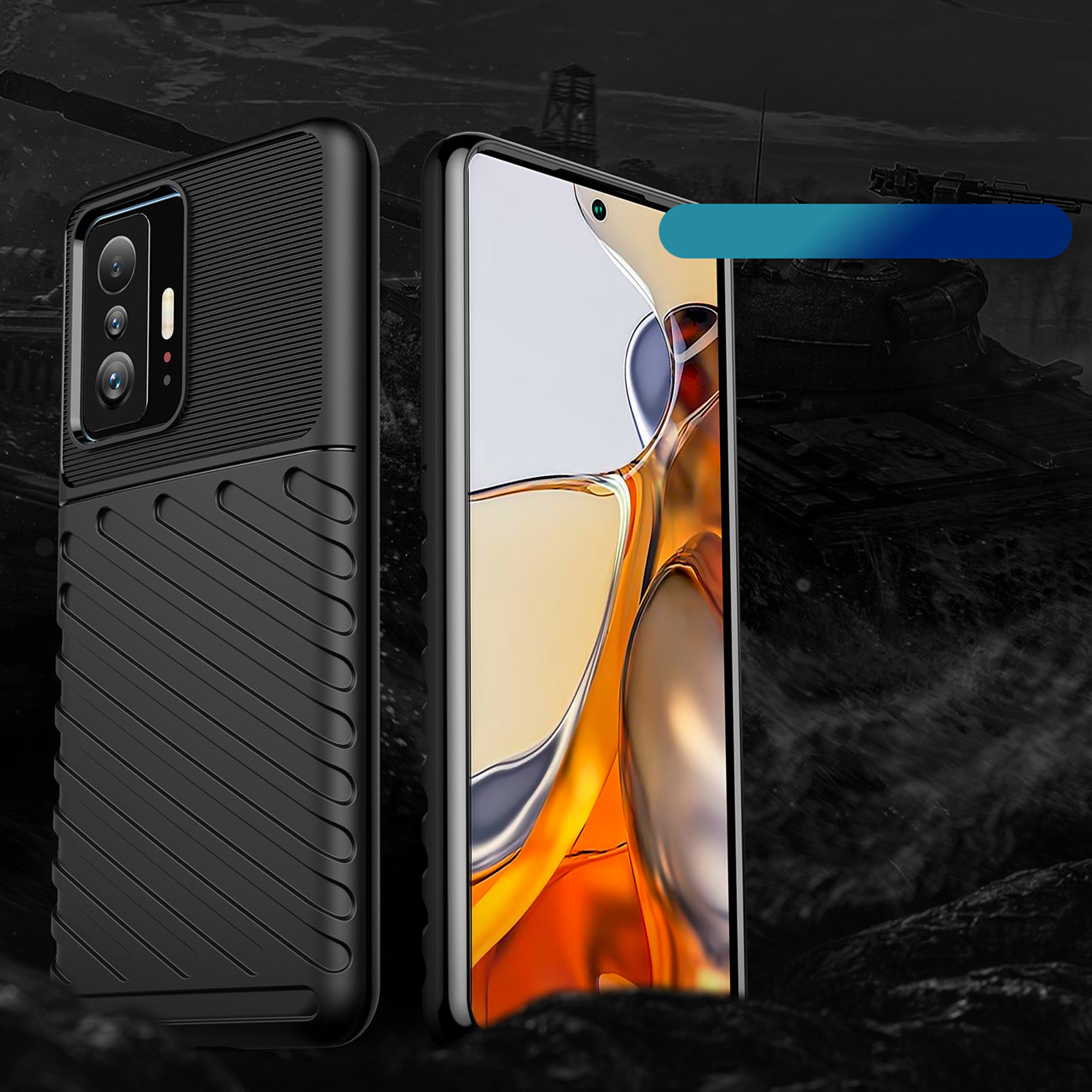 Pokrowiec Thunder Case czarny Xiaomi Mi 11T / 2