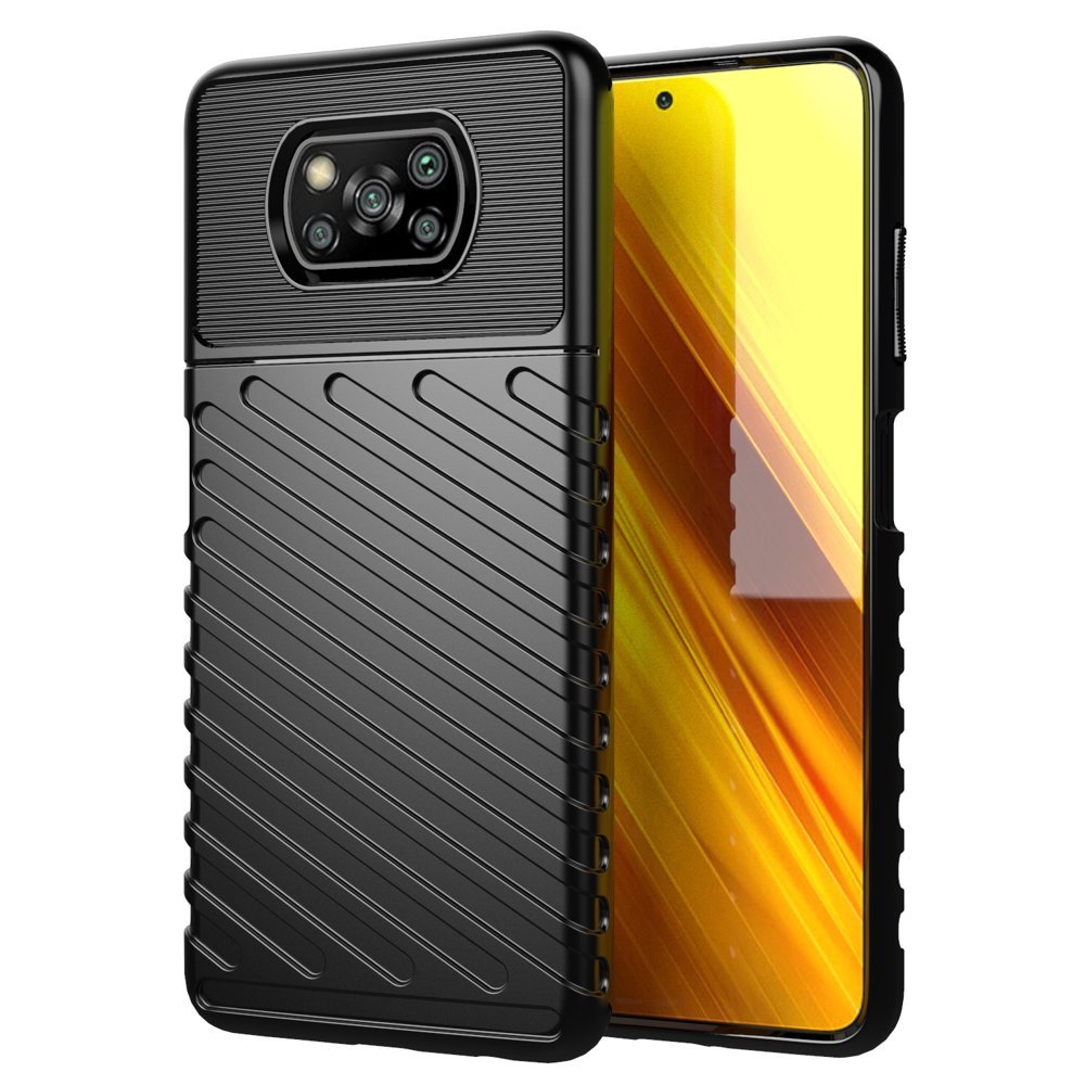Pokrowiec Thunder Case czarny Xiaomi POCO X3 Pro