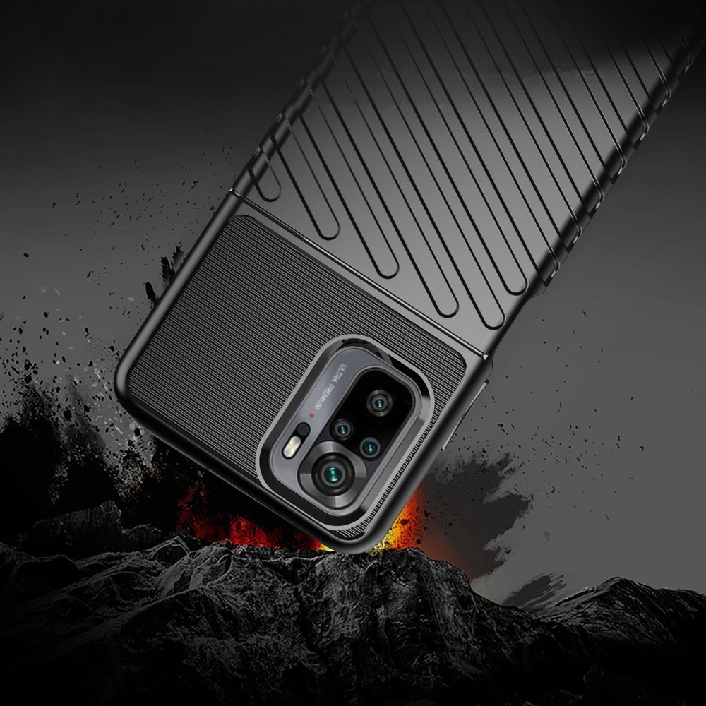 Pokrowiec Thunder Case czarny Xiaomi Redmi 10 / 6