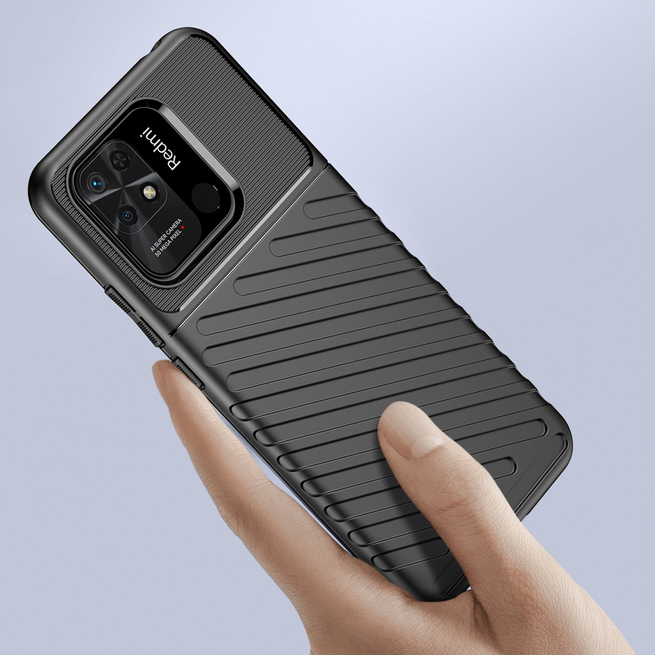 Pokrowiec Thunder Case czarny Xiaomi Redmi 10C / 2