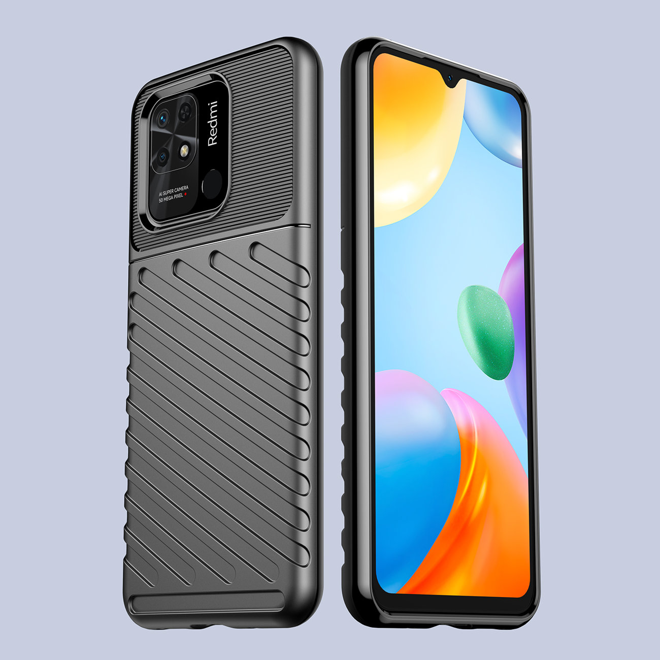 Pokrowiec Thunder Case czarny Xiaomi Redmi 10C / 5