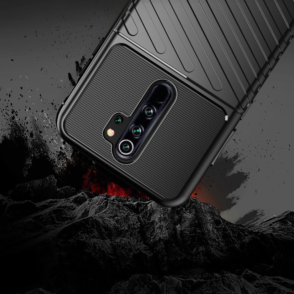 Pokrowiec Thunder Case czarny Xiaomi Redmi 9 / 5