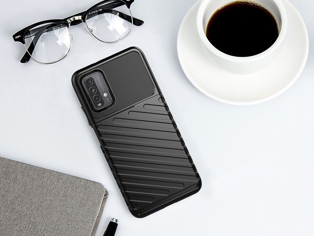 Pokrowiec Thunder Case czarny Xiaomi Redmi 9T / 10
