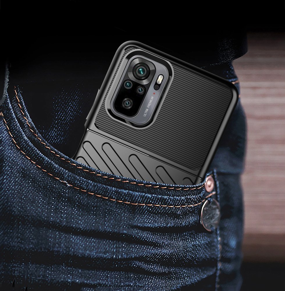 Pokrowiec Thunder Case czarny Xiaomi Redmi Note 10 / 9