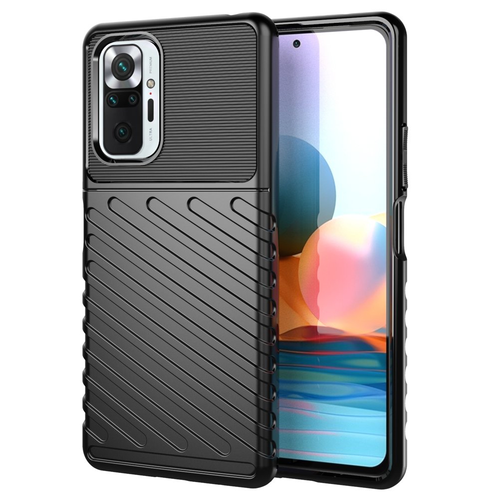 Pokrowiec Thunder Case czarny Xiaomi Redmi Note 10 Pro